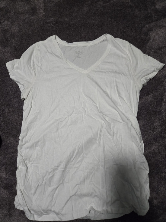 Isabel Maternity by Ingrid & Isabel Tops - Isabel Maternity by Ingrid & Isabel White V-Neck Maternity Tee